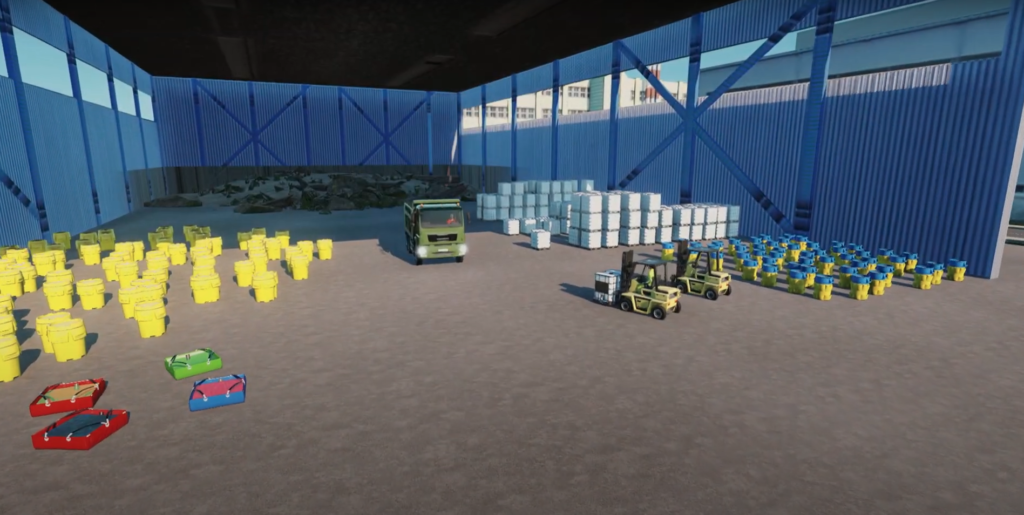 Pollutants Storage created with a Virtual Reality tool